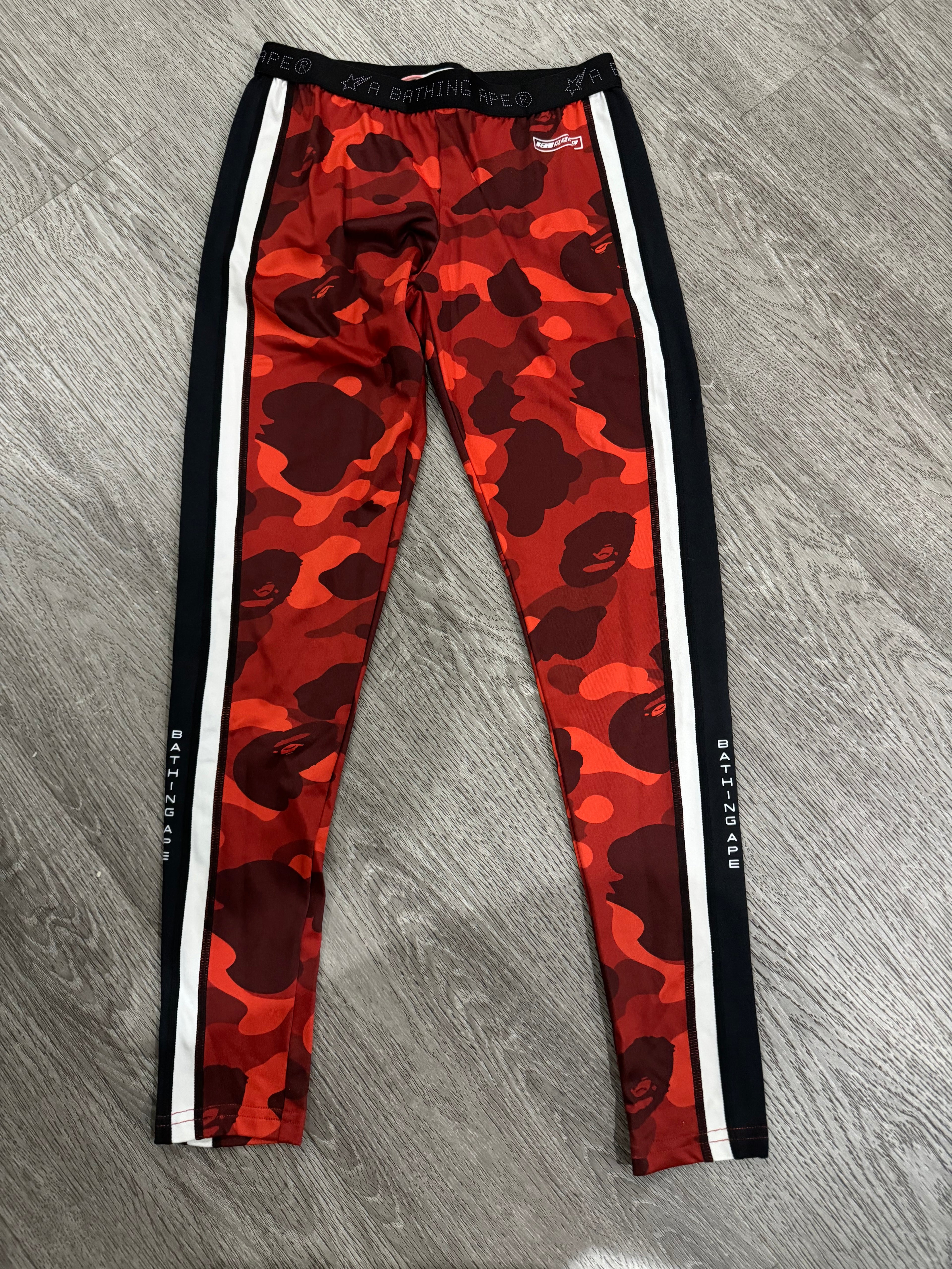 Bape Leggings (Red Camo)