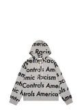Denim Tears “Racism Controls America” Zip Up Hoodie (Grey)