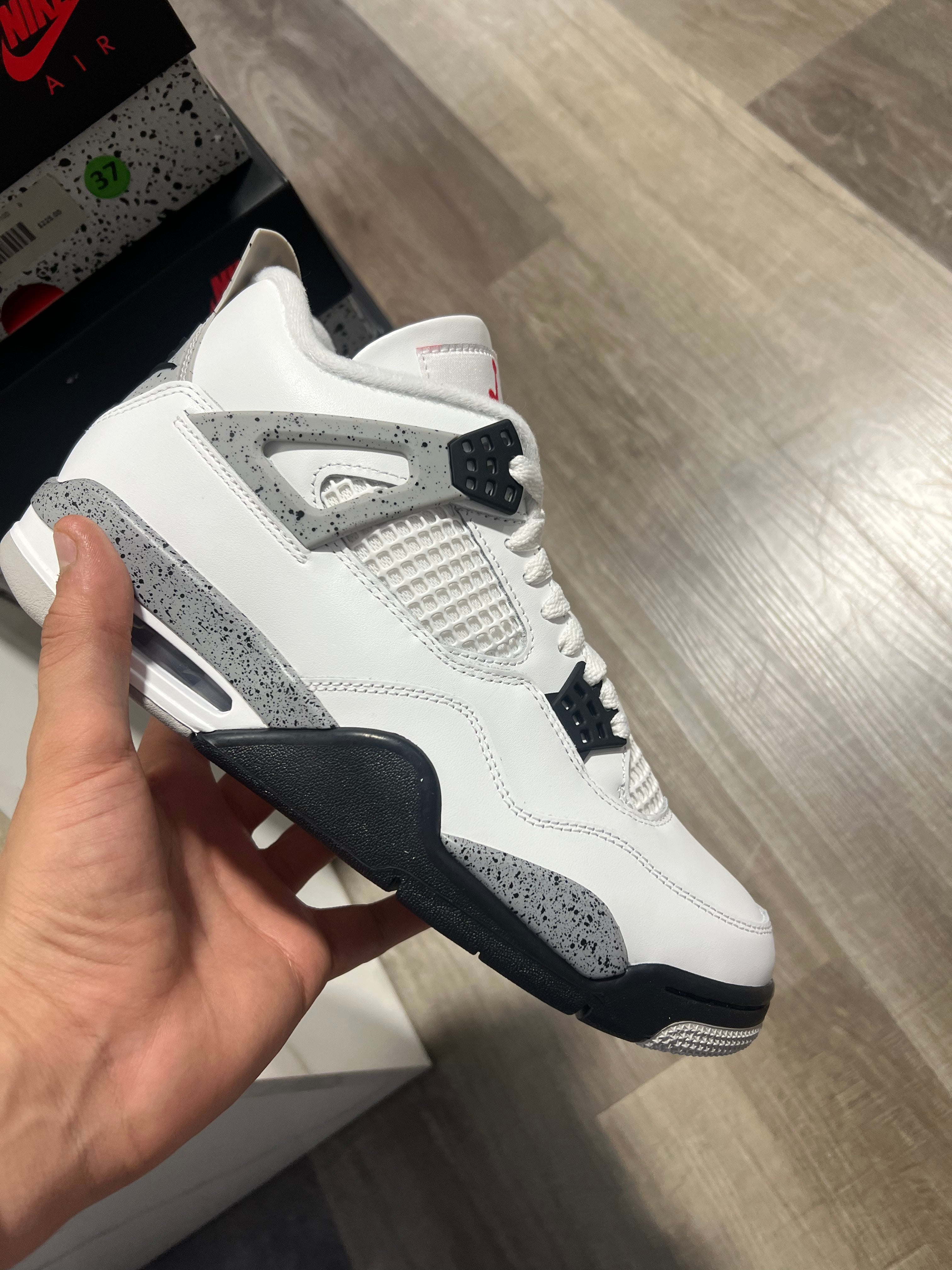 Jordan 4 white cement