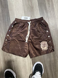 Saint vanity button shorts brown