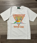 Casablanca “Tennis Club” Tee (White/Orange)
