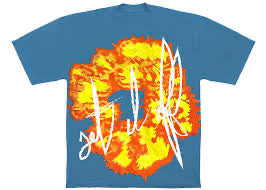Denim Tears X Offset Big logo blue tee