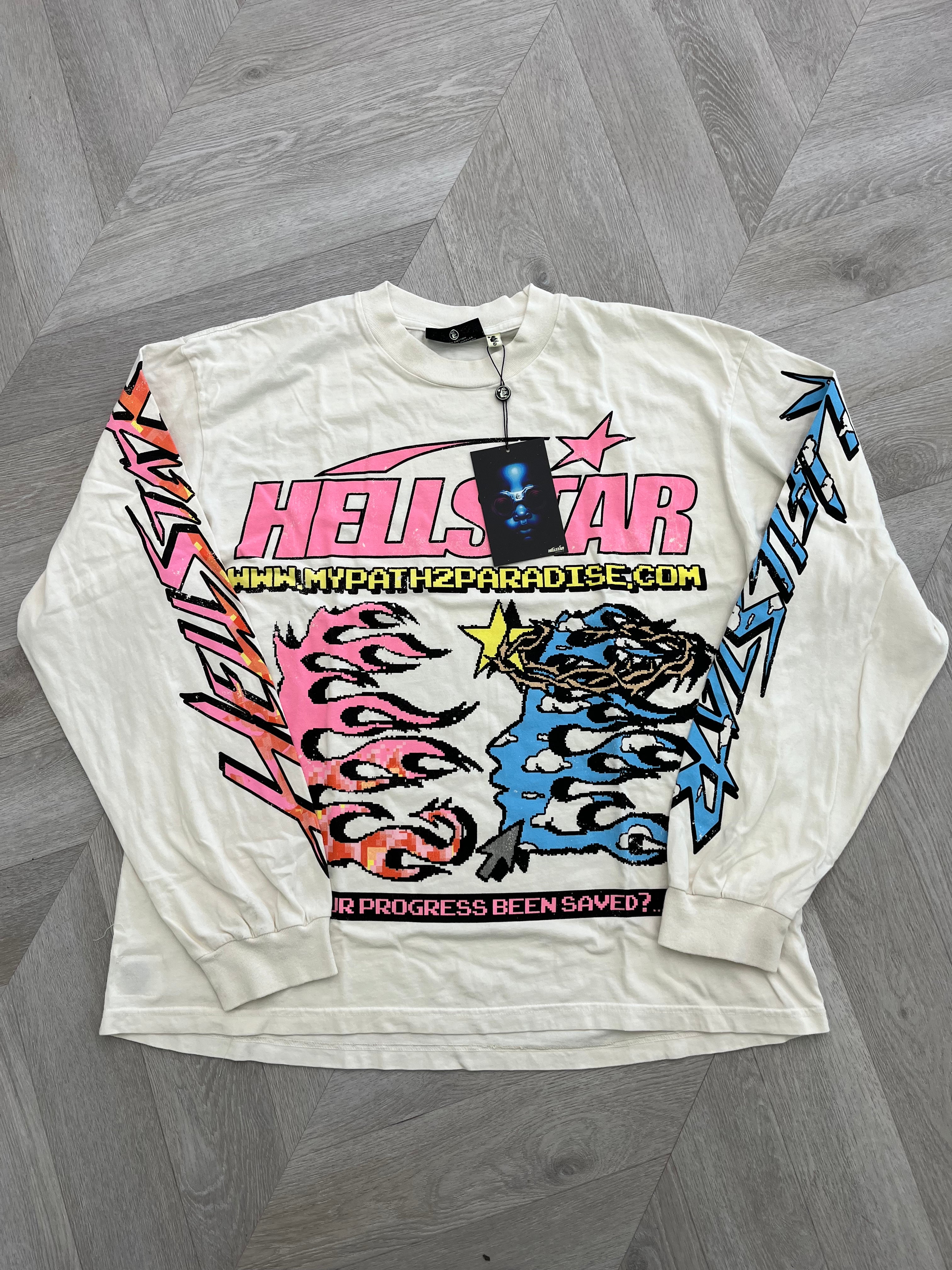 Hellstar “Pixel” Longsleeve (White)