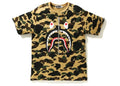 Bape Shark Tee (Yellow Camo)