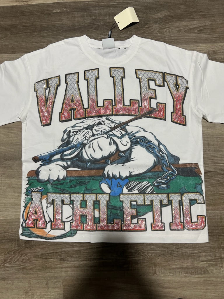 Vale lives tee bulldog white
