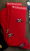 Chrome hearts sock red chrome lips
