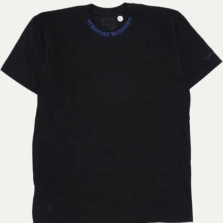 Chrome hearts neck logo tee black/blue