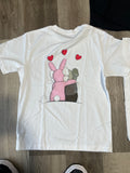 Uniqlo kaws tee couple white