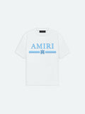 Amiri MA bar tee white/ light blue