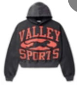Vale lives hoodie crest black/ red