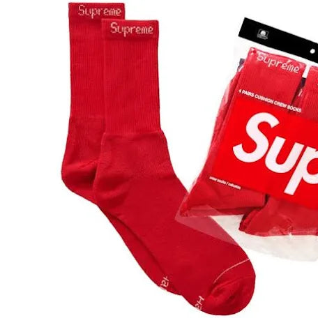 Supreme Socks Red