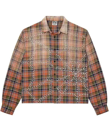 Vale Flannel Orange/Green
