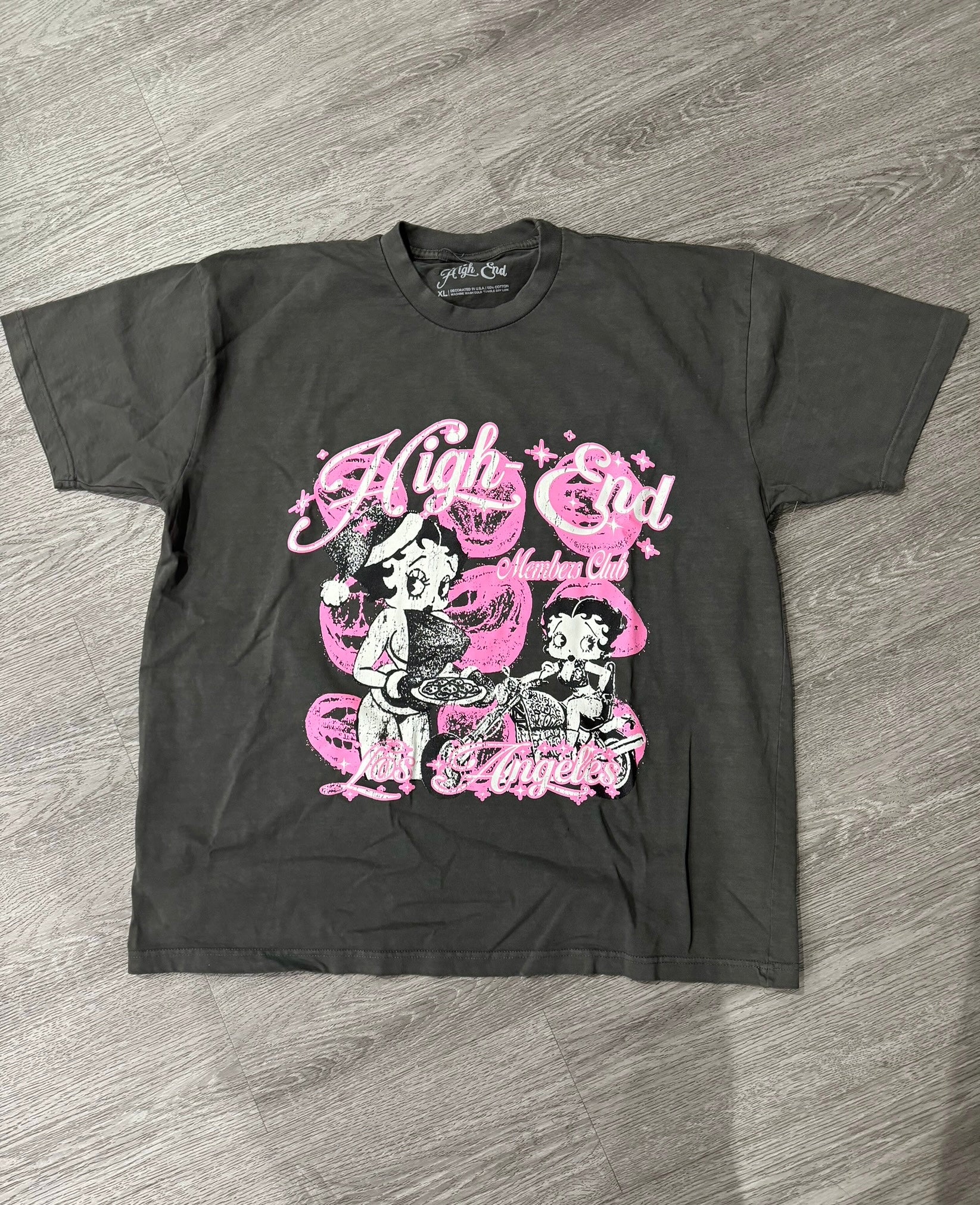 High-End “Betty Boop” Tee (Vintage Black)