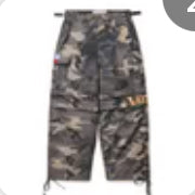 Vale lives cargo camo pants black