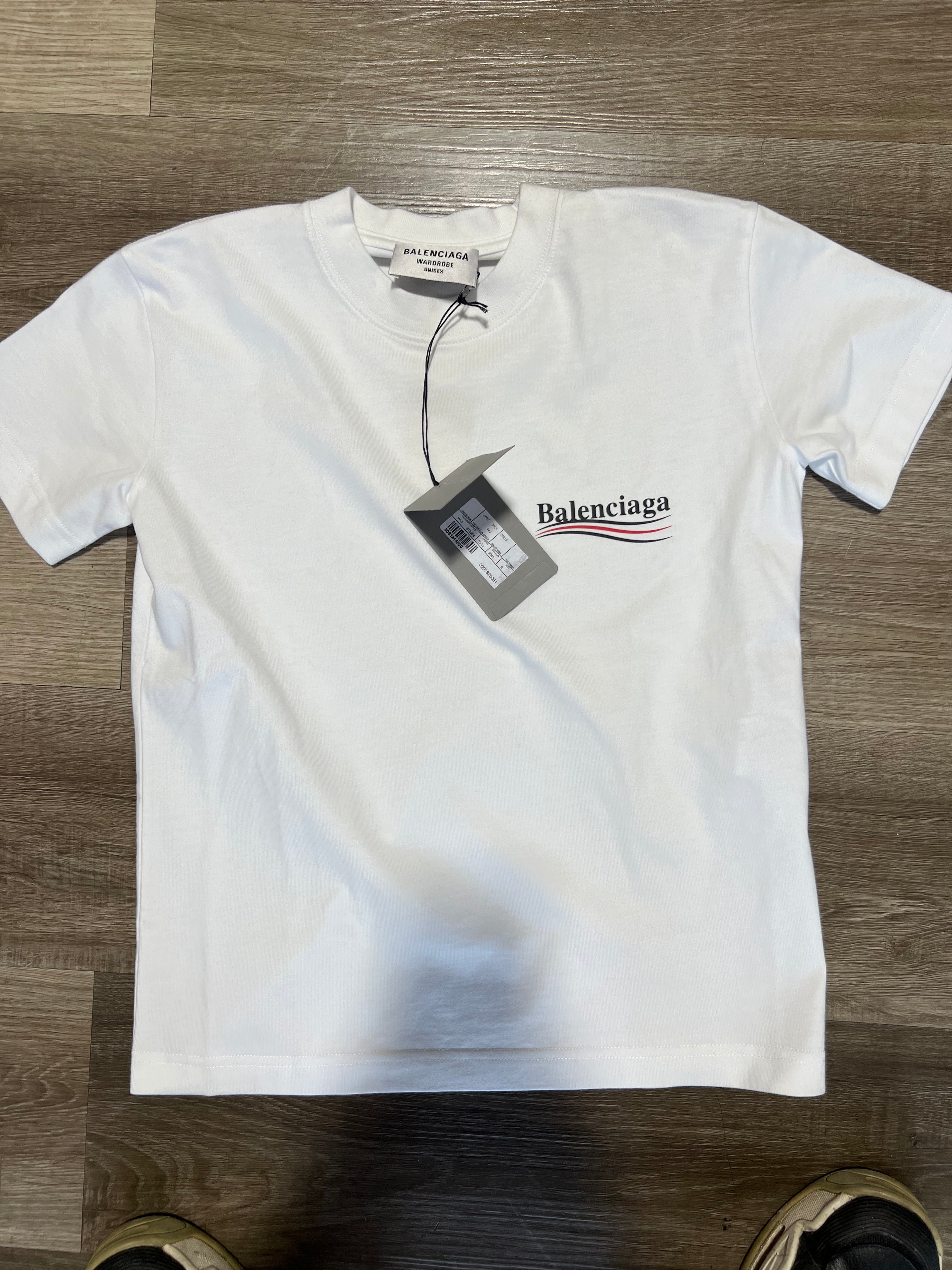 Balenciaga tee side logo  women’s white