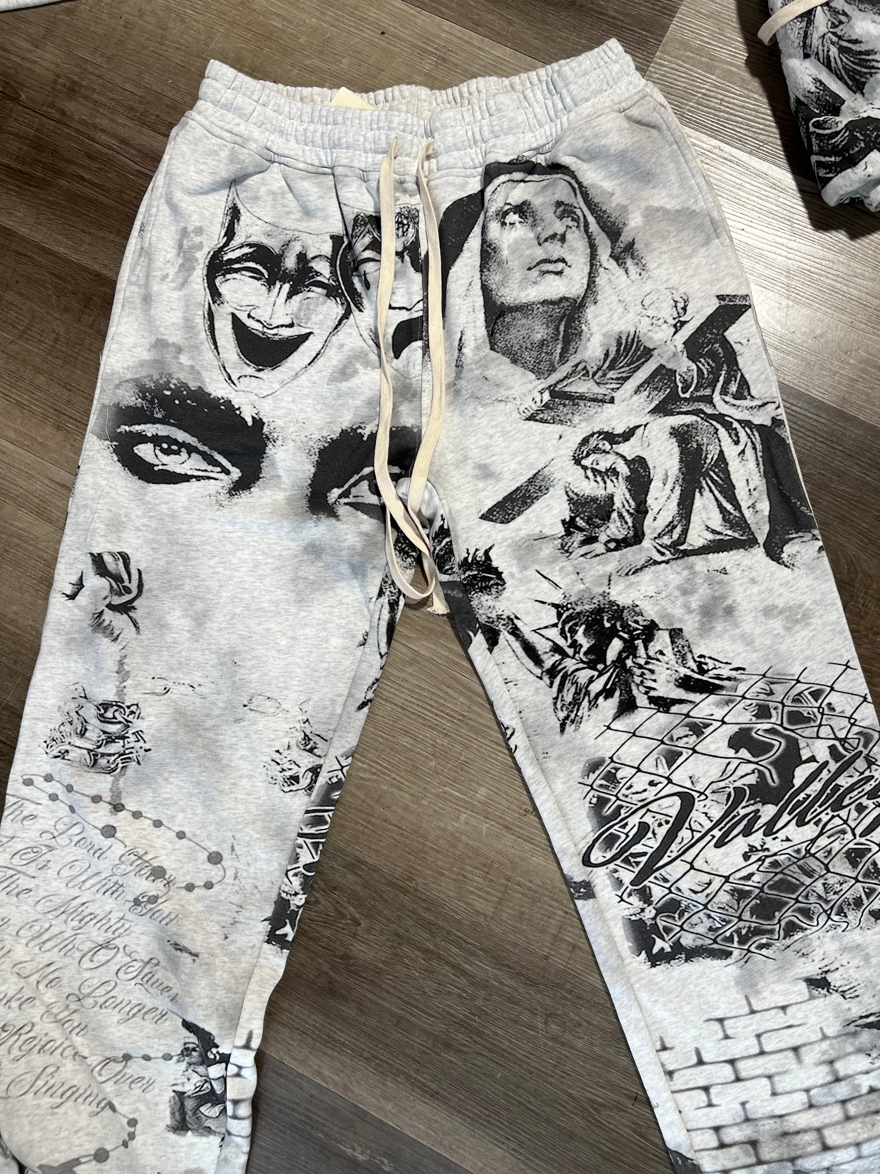 Vale lives sweatpants death of Jesus white