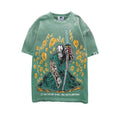 Warren Lotas “Orange Skulls” Tee (Green)