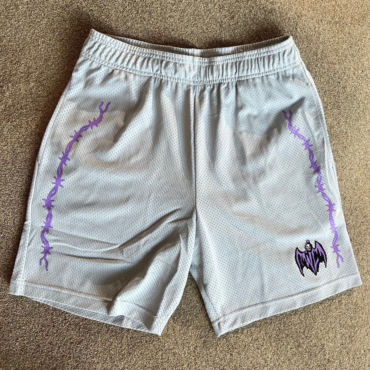 Warren Lotas “Barbed Wire” Tee (Grey/Purple)