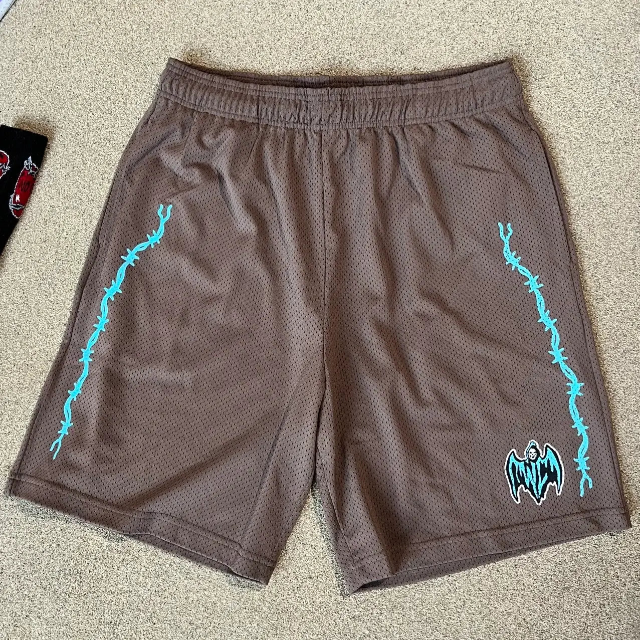 Warren Lotas “Barbed Wire” Shorts (Brown/Blue)