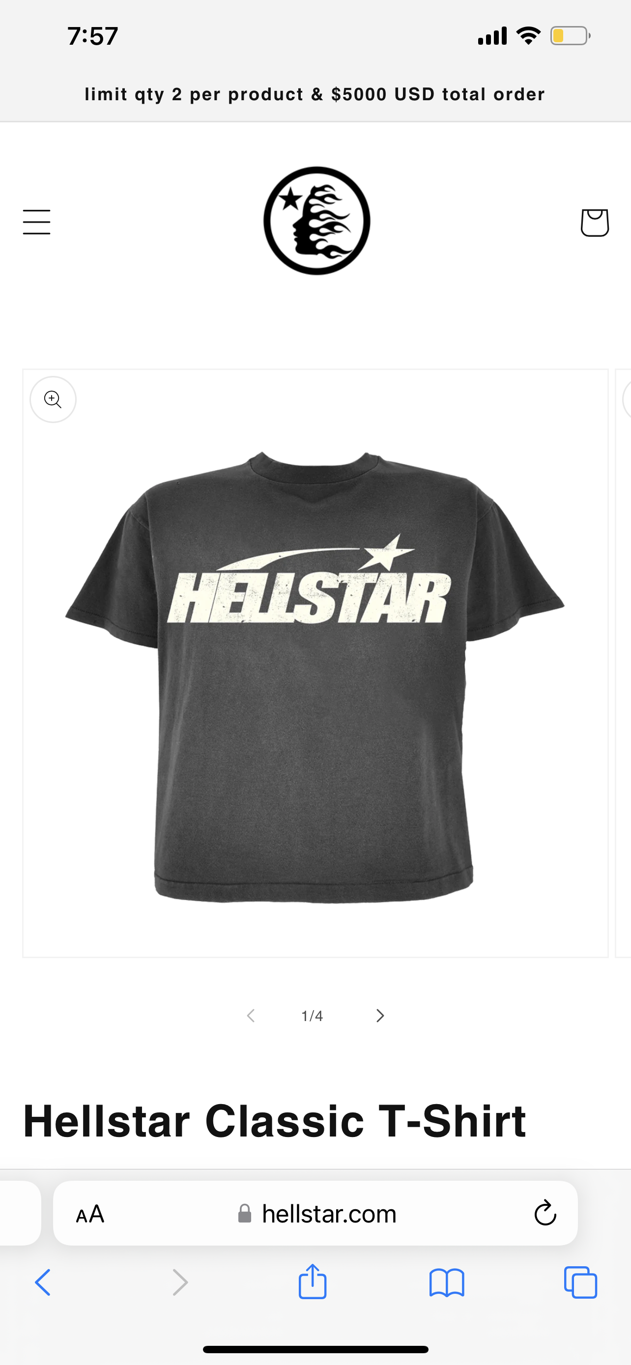 Hellstar “Classic” Tee (Black)