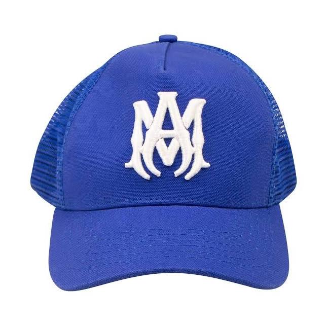 Amiri MA Trucker Hat (Blue/White)