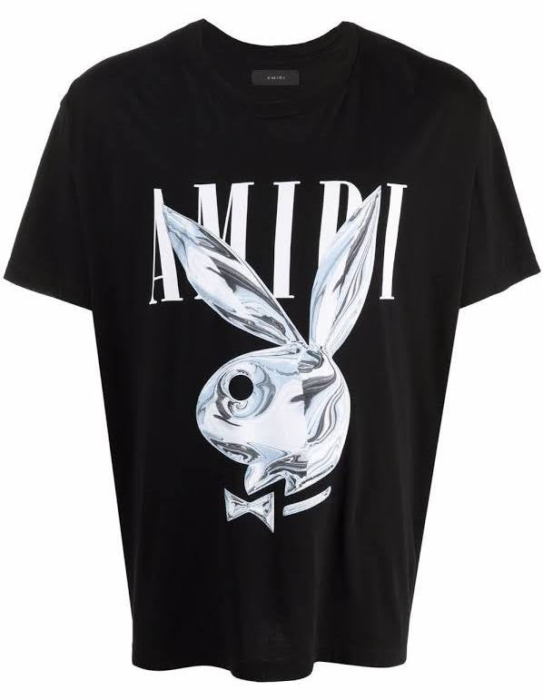 Amiri Playboy Tee (Black/Blue/White)