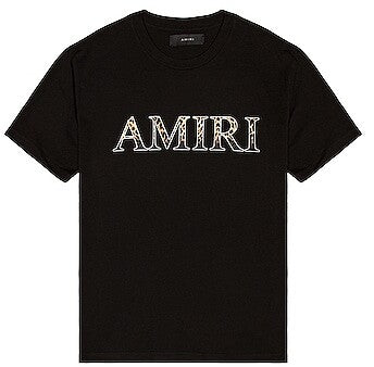 Amiri Leopard Logo Tee (Black)