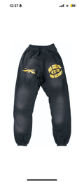 Hellstar Sweatpants “No Guts No Glory” (Black/Yellow)