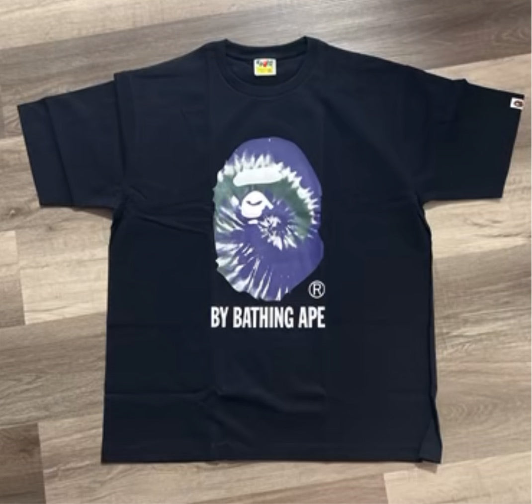 Bape tee By bathing ape tie dye black/ green/ navy/ white