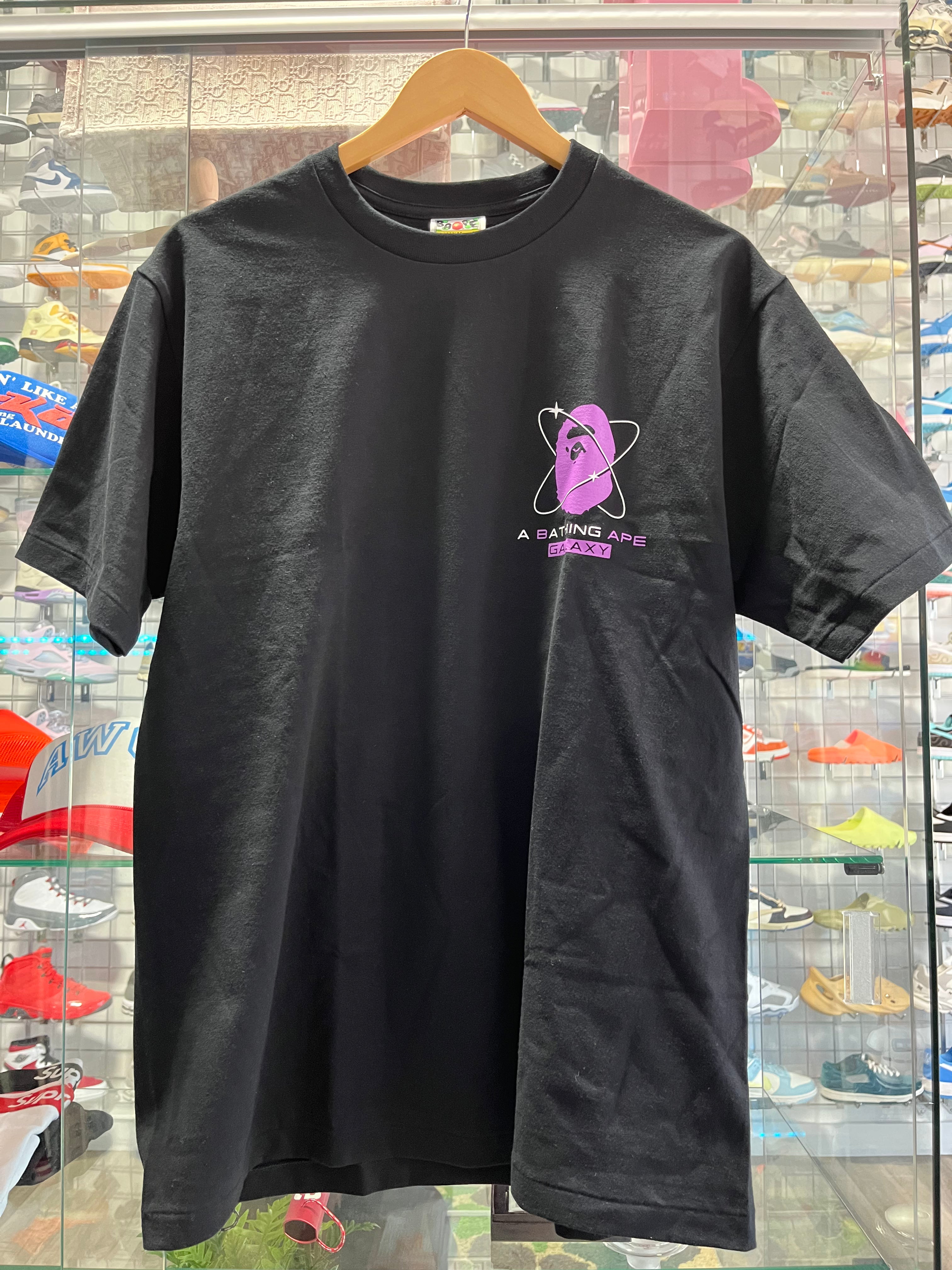 Bape tee Orbit Logo back/ purple