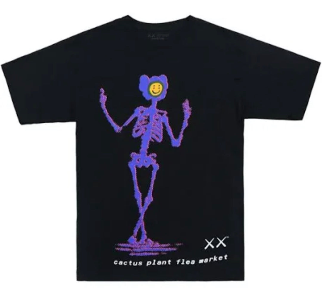 Kaws X Cactus plant flee market tee black