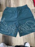 Supreme shorts graffiti logo (green)