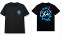 Anti Social Club tee black / blue fragment