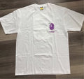 Bape tee Orbit logo white/ purple