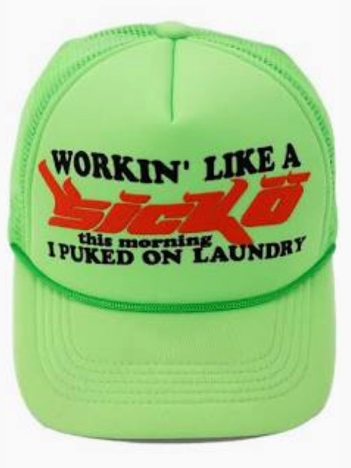 Sicko Trucker hat neon green
