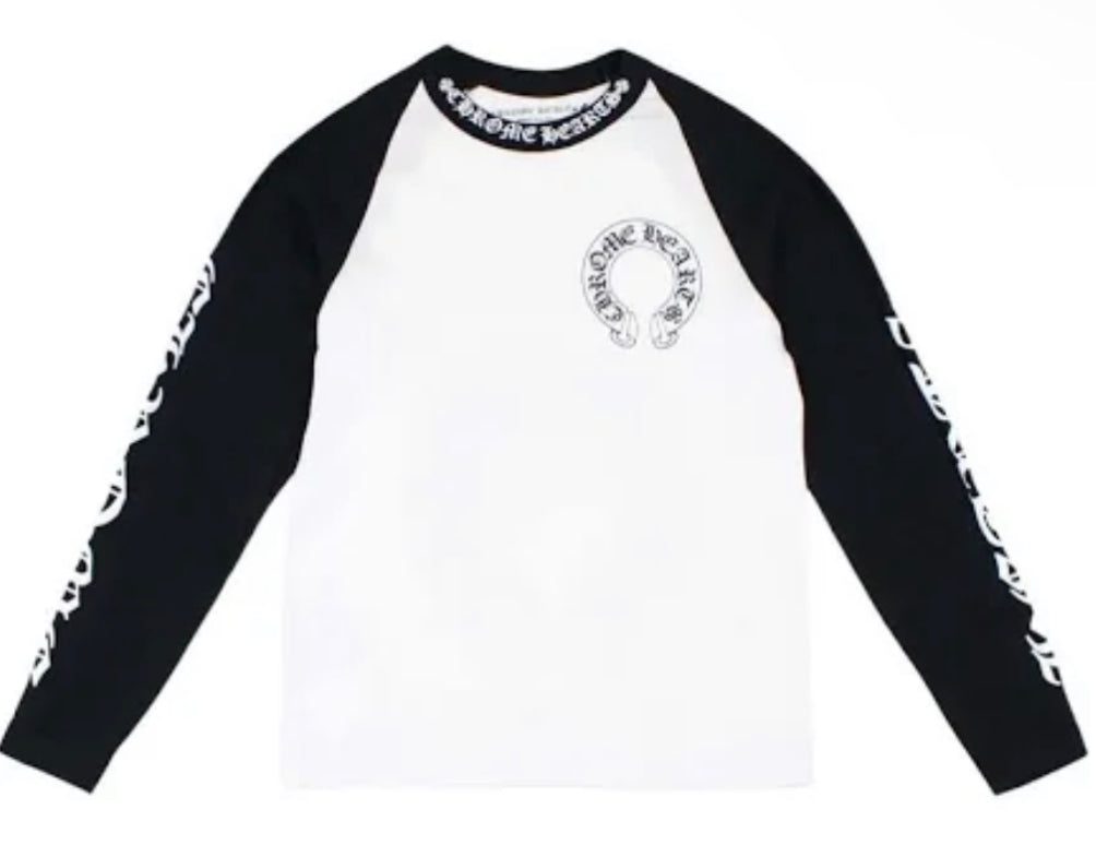 Chrome hearts Baseball Longsleeve black/ white