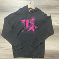 Antisocial hoodie black space pink