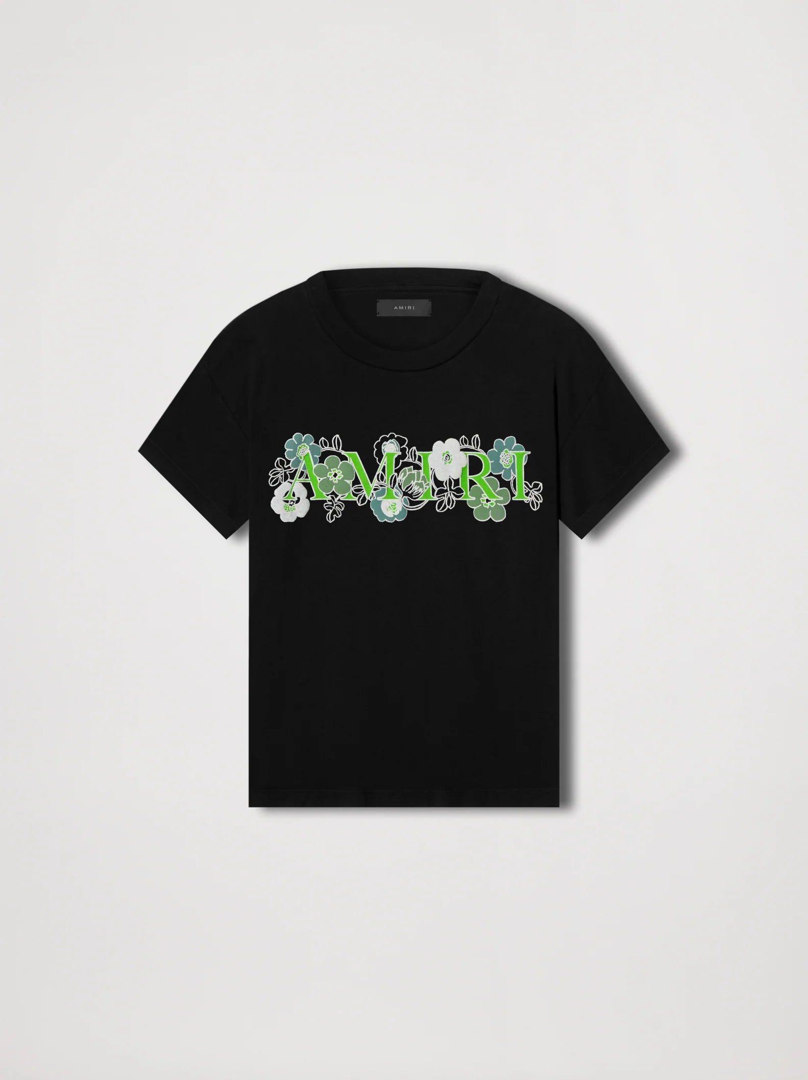 Amiri “Flower Logo” Tee (Black/Green)