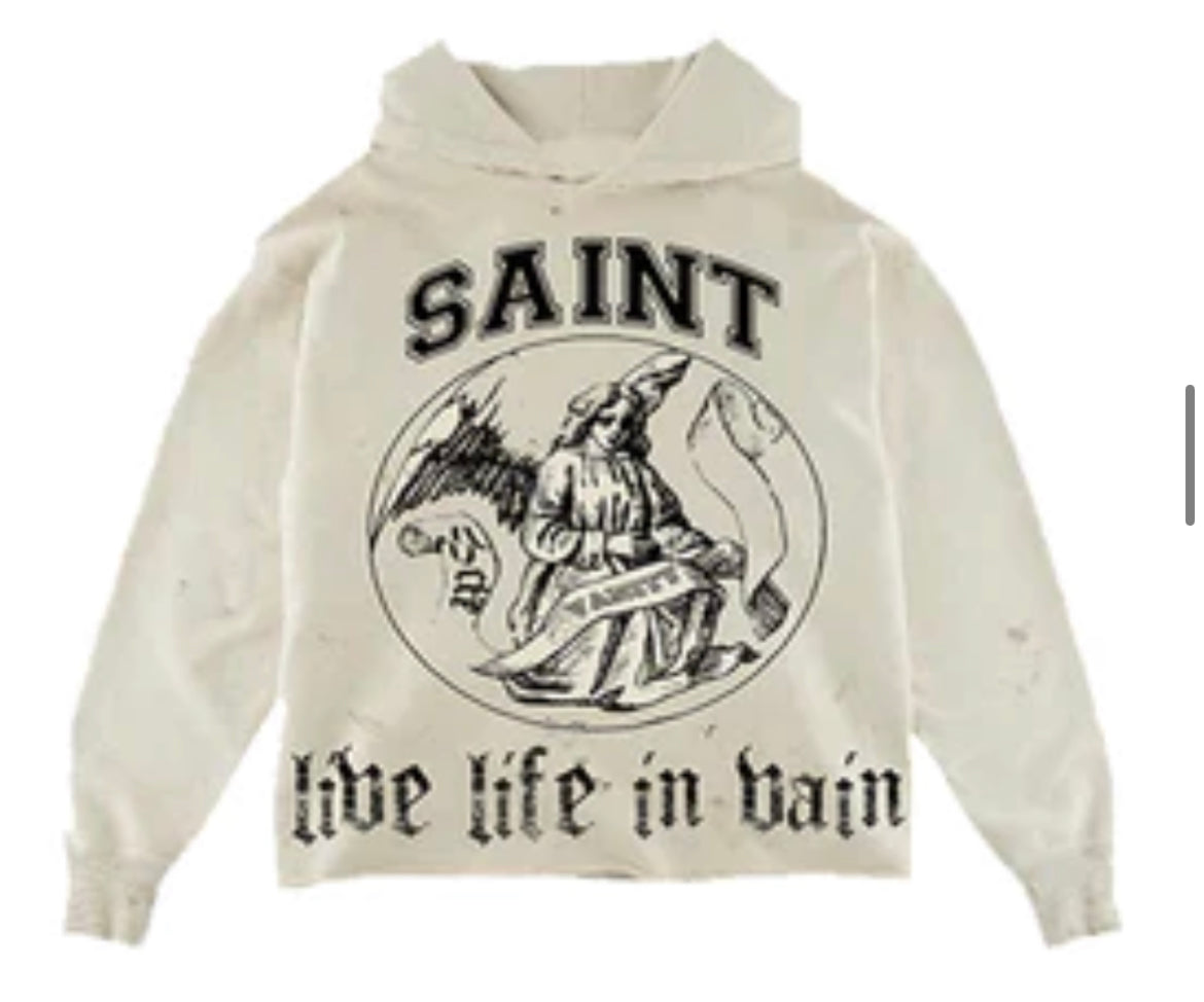 Saint vanity LLIV hoodie cream