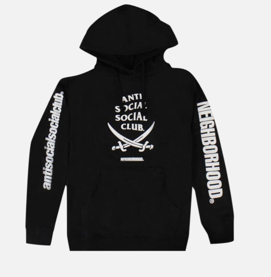 Antisocial hoodie black neighborhood