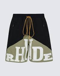 Rhude Yachting Shorts (Olive/Black)