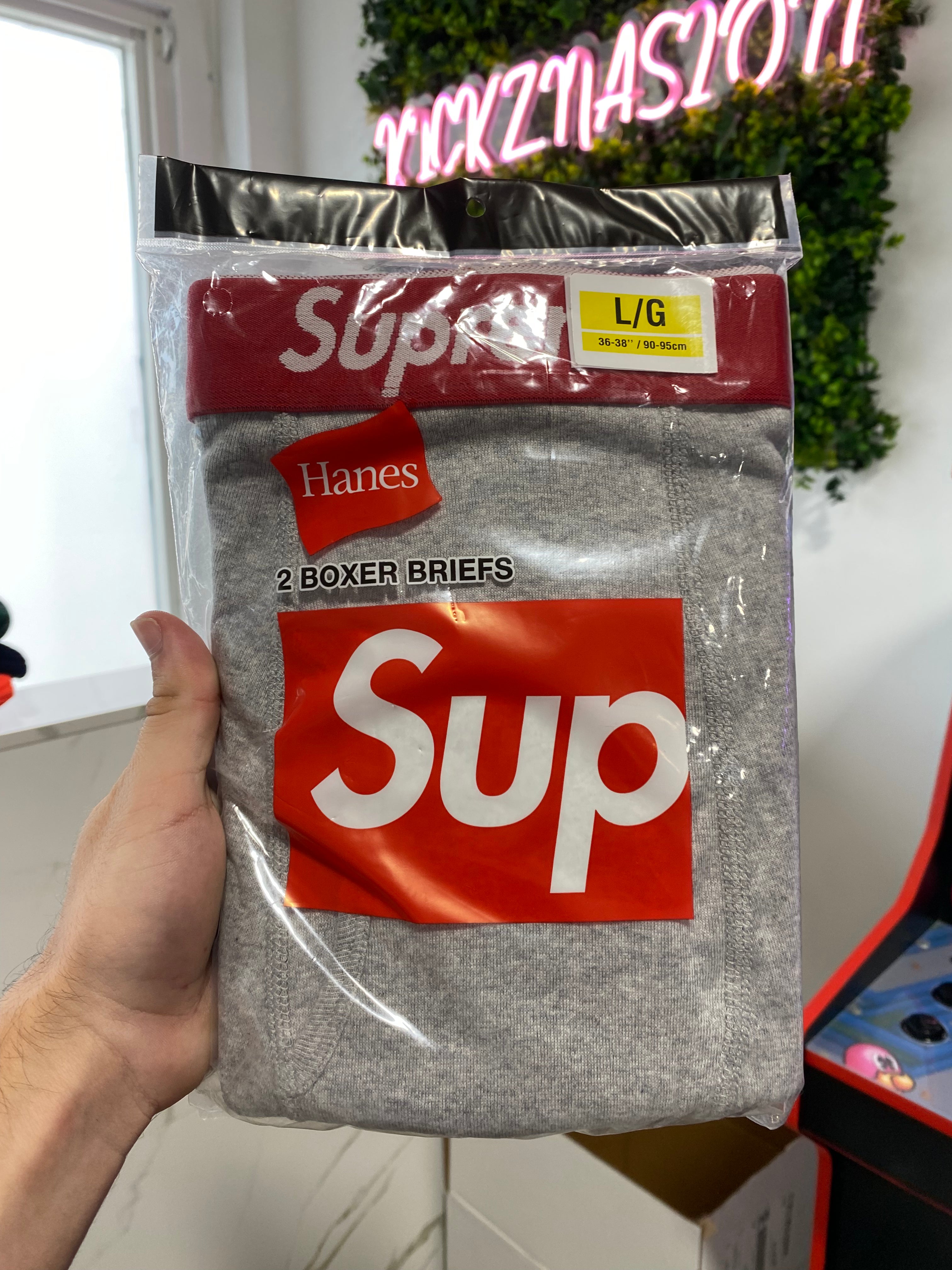 Supreme boxers grey