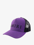 Amiri Logo Trucker Hat (Purple/Black)