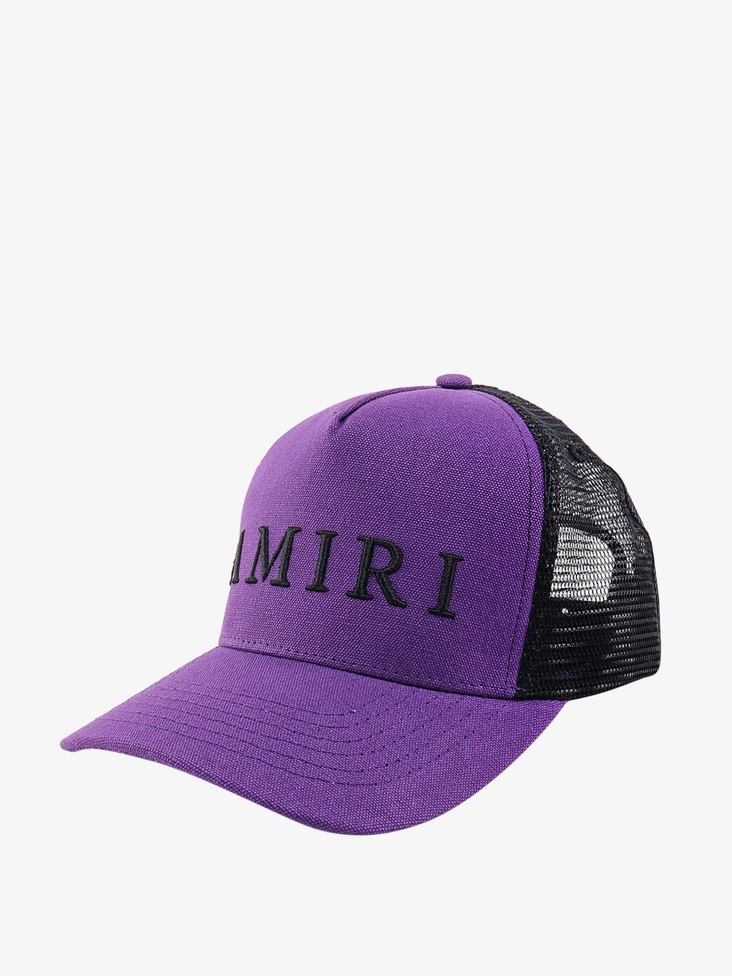 Amiri Logo Trucker Hat (Purple/Black)