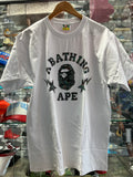 Bape tee 3 dimensional logo white