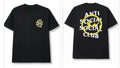 Anti Social Club tee black / yellow fragment