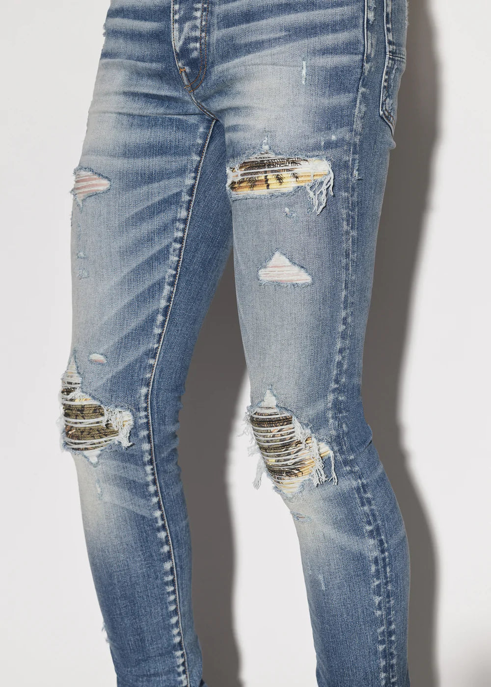 Amiri Mx1 "Aloha" (Blue) Jean