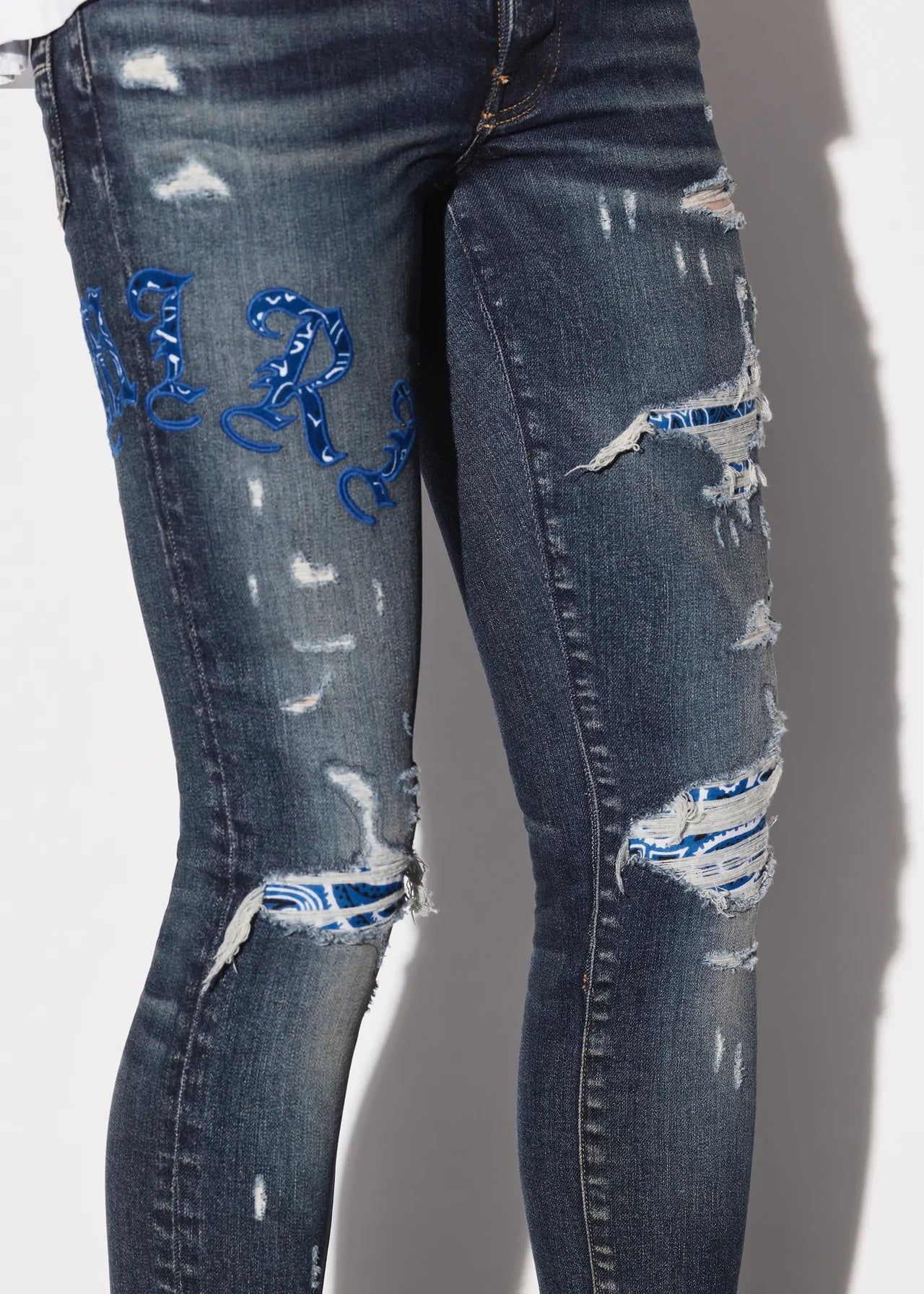 Amiri Old English Jean (Dark Blue)