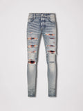 Amiri Plaid Thrasher Orange Jean