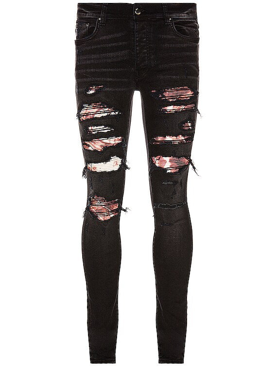 Amiri Thrasher Jean Tie Dye Jean Black